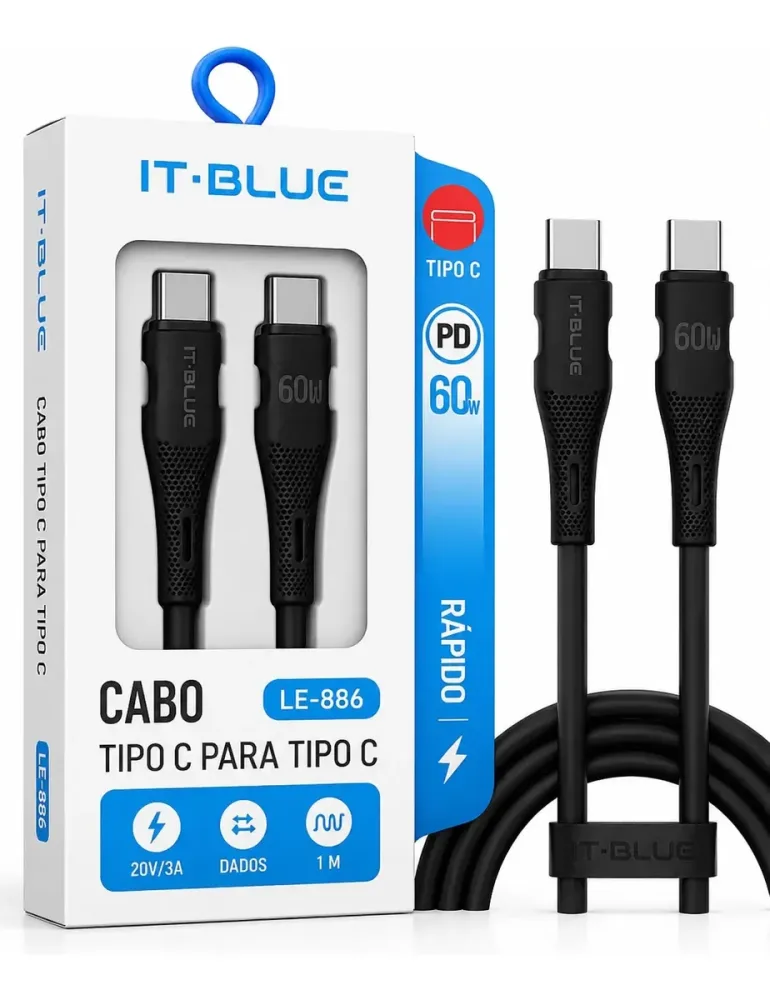 CABO USB TIPO-C LE-866C - IT-BLUE