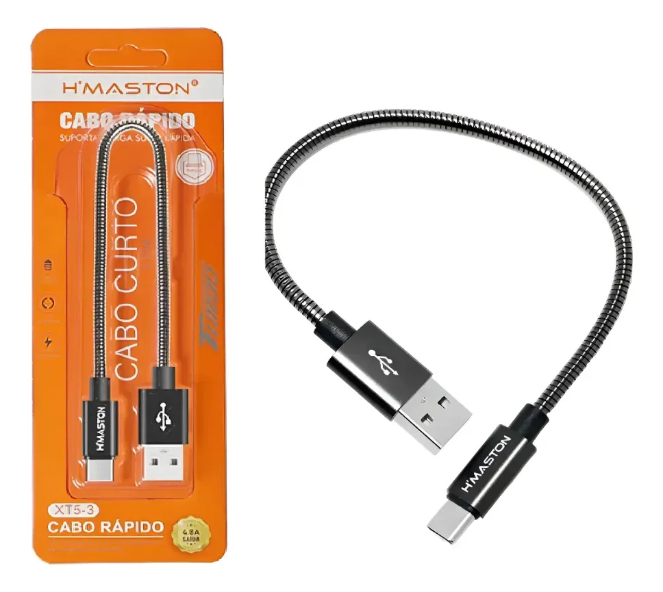CABO CURTO XT5-3 PARA TIPO-C - H'MASTON