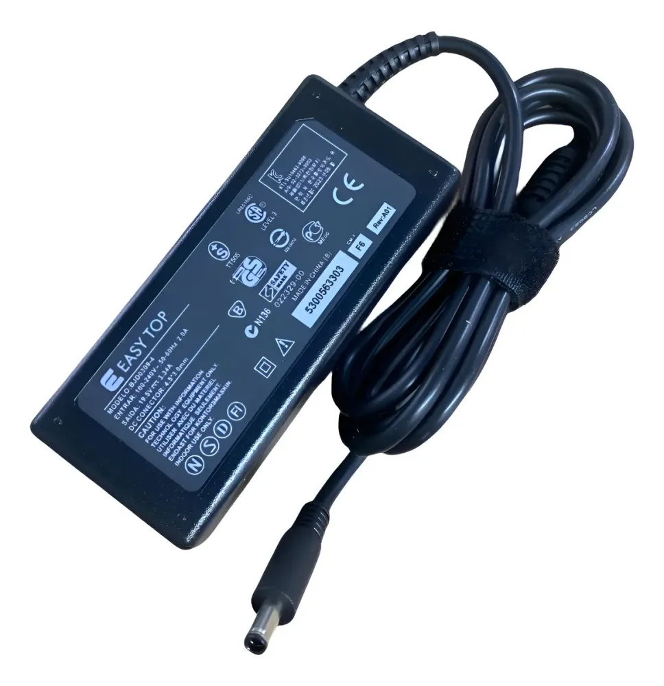 FONTE PARA NOTEBOOK DELL 19,5v 3.34a