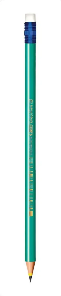 Lápis Preto Sextavado BIC Evolution HB com Borracha