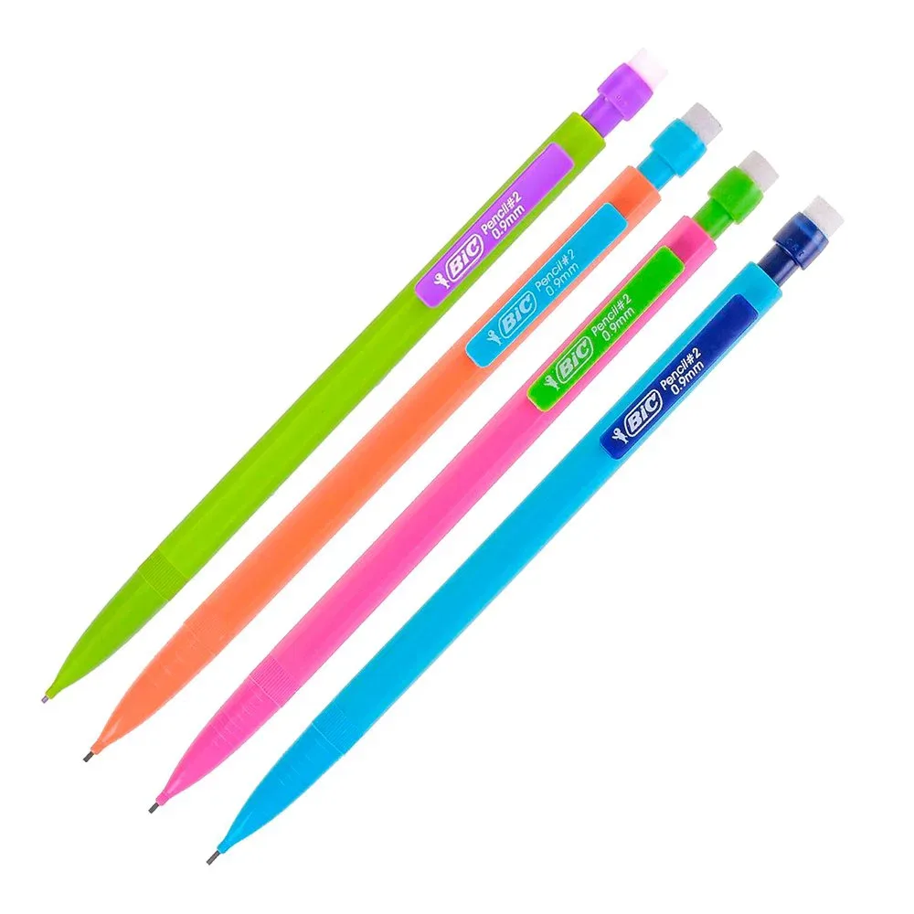 Lapiseira BIC Matic / Velocity 0.9mm com Borracha e Grip Ergonômico