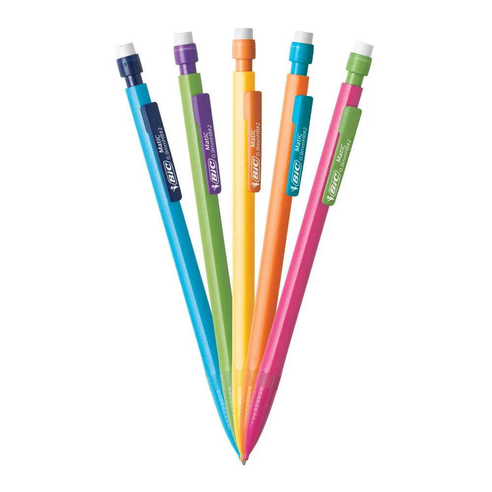 Lapiseira BIC Matic / Velocity 0.9mm com Borracha e Grip Ergonômico