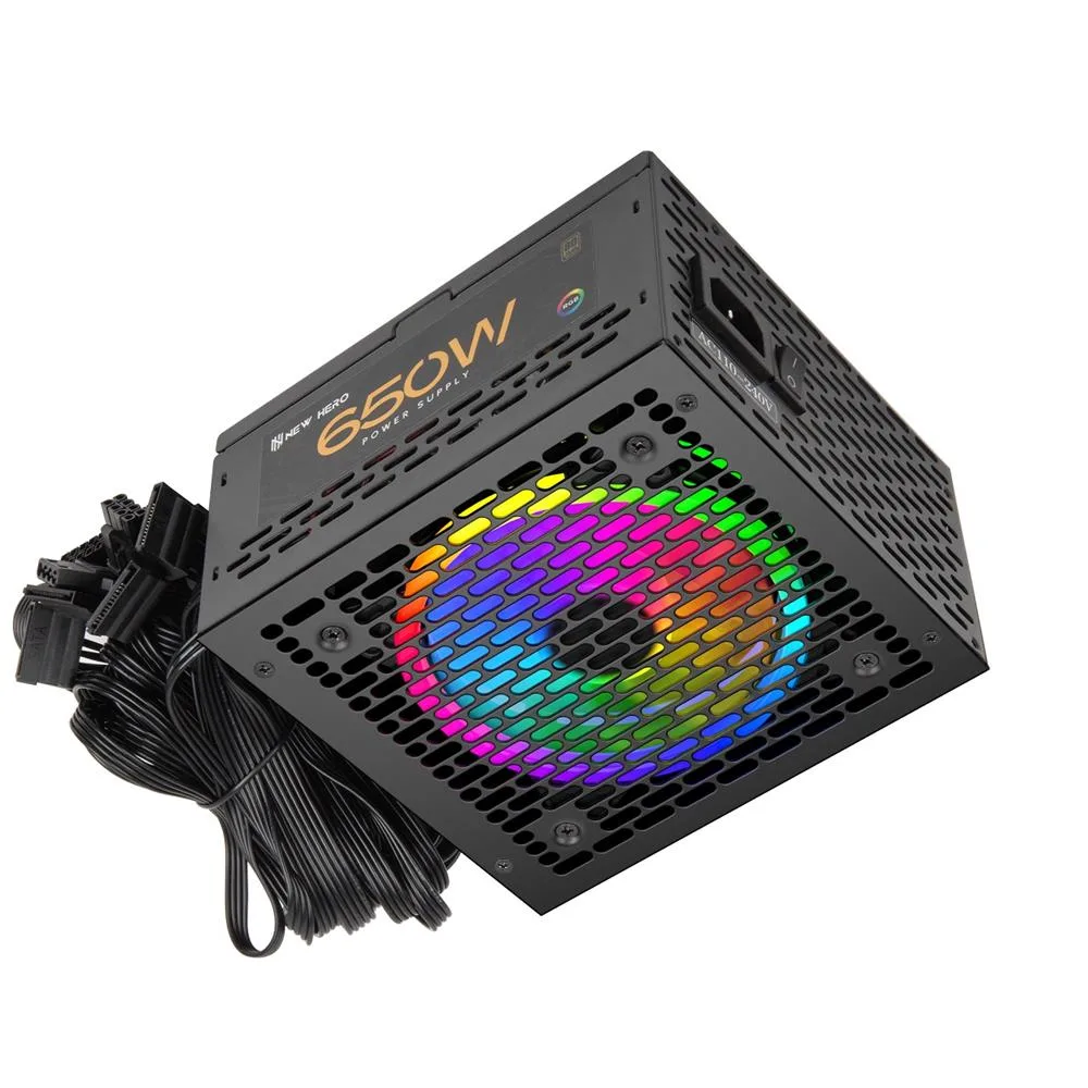 FONTE REAL 650W PFC ATIVO 80PLUS BRONZE - NEW HERO